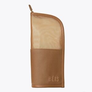 BÉIS makeup brush pouch in camel